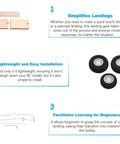 Metal Fixed Wing RC Aircraft Landing Gear Wheel Universal Set For DIY Builds Easy Install Lightweight Durable Kit features