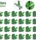 50 Pcs Garden Frame Rod Connector Clips For Plant Trellis And Greenhouse Film Brackets Climbing Pergola Supports 11mm 16mm 20mm No Fuss Clip On Installation, 20mm size