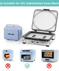 Pro Grade 3D Vacuum Sublimation Tray and Pump Set for 25 L Sublimation Oven, 80 W Kit showing tray and pump components