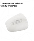 NIOSH P95 Respirator Filter Replacements, 5 Pairs, shown in packaging for worksite use with respirators or cartridges