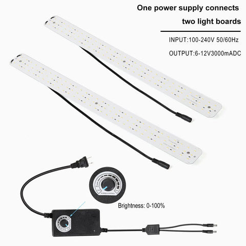 4 Piece LED Light Boards With 2 Dimmable Power Adapters For Product Photography Light Box 110V 220V 96 LEDs Per Board Pro Grade Lighting