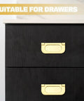 Straight Up Sleek Flush Ring Pull, Two Pack Low Profile Drawer Handles, Solid Zinc Alloy Cabinet Hardware, Brushed Silver, Gonna Look Killer On Dressers And Closets, Quick Install on black drawers.