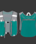 Front and back view of Go To Hydration Vest For Running And Trail Gear With Multiple Pockets Lightweight Hydration Backpack.