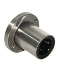 25mm Round Flange Linear Motion Bushing Ball Bearing LMF25UU For CNC And 3D Printer Guides, Carbon Steel Construction With 40mm Outer Diameter