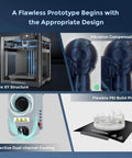 Auto Calibrating 3D Printer With 1Click Setup Turbo 600mm Per Sec Printing All Metal CoreXY Frame overview with features