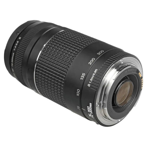 75-300mm F4-5.6 III Telephoto Zoom Lens For SLR Cameras Renewed With DC Autofocus, 58mm Filter Thread, black body