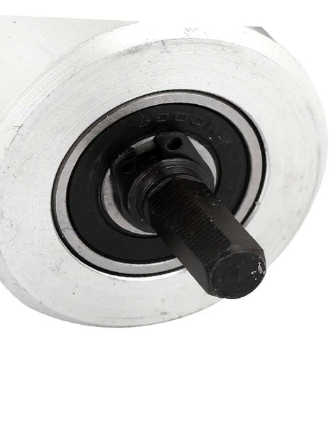 Close-up of Built Tough Nibbler Cutter Drill Attachment For Metal Sheets Brass Aluminum Stainless Steel, black silver tone