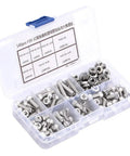 Super Cool Hex Socket Cap Screw Assortment Kit For Quick Projects With 140 Pieces Including Six Sizes Of 10-32 Screws Plus Matching Nuts.