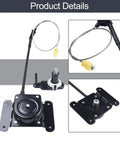 Heavy Duty Spare Wheel Mount Plate Carrier Plus Winch Kit For Ford Transit 2014+ And Transit Custom 2012+ detailed view of winch assembly