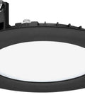 4 Inch LED Recessed Wafer Downlight Edge Lit Ultra Thin Matte Black Flat Trim 5 In 1 Switchable White Color Temperature 120V 90CRI Recessed Ceiling Light For Remodel Or New Construction No Housing Needed Diy Friendly Upgrade showing side view