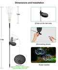 Outdoor Solar Firework Lights 120 LED 2 Pack Waterproof Garden Decor Multicolor installation guide.