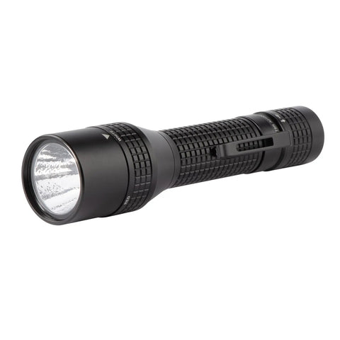 PowerSwitch Dual Color LED Flashlight With Rechargeable Battery And Dual Power Sources For First Responders And Law Enforcement White And Red LEDs