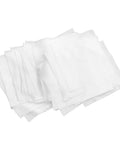 Premium Polyfiber Lint Free Wipers 200 Pack Heavy Duty Clean Room Rags, 200 soft white cleaning cloths stacked for electronics.