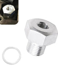 LS Engine Oil Pressure Adapter Fitting M16 1 5 To One Eighth NPT Sensor Adapter For GM LS Engines with sealing washer