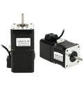 Pair of 42HS48-YC-PD NEMA17 stepper motors with black bodies, silver front plates and output shafts.