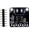 Top Tier Dc Power Sensor Module For High Or Low Side Voltage And Current Monitoring Detection Board With No Sweat I2c Output And Legit Pinpoint Shunt Resistor Tracking Up To 36v 15a, front view with I2C connectors.