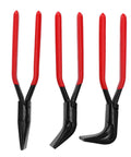 Three Angle Metal Bending Pliers Set With Straight 40mm Wide Jaws For Sheet Metal Flattening And Bending Featuring 45 Degree And 90 Degree Modes