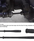 Heavy Duty Bushing Driver Kit with double sided cone for truck bushing install and removal, ergonomic handle visible