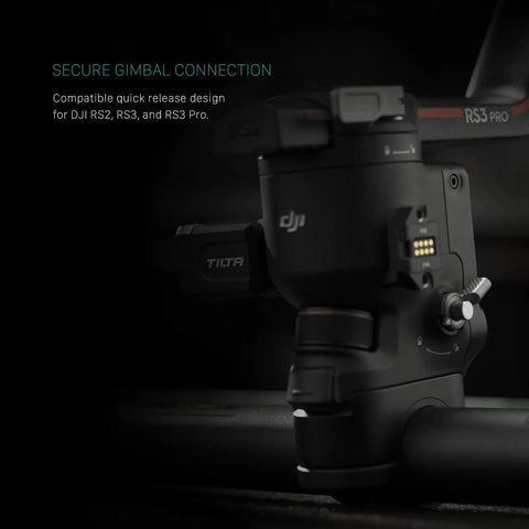 Close-up of gimbal connection design compatible with DJI RS2 RS3 Pro RS4 RS4 Pro RS5 Wireless Gimbal Control Kit