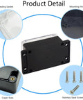 IP65 Waterproof Junction Box Outdoor Enclosure, Clear Cover Project Box Made From ABS PC Plastic, Rugged Weatherproof Electrical Project Case With Fixed Ear Mount, Outdoor Ready 3.94 x 2.68 x 1.97 Inches, 100 x 68 x 50 mm with gasket, mounting holes and screws