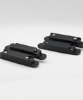 Hidden Door Hinge Set Two Pack Heavy Duty Concealed Hinge Zinc Alloy 180 Degree Swing For Interior Or Exterior Doors Black