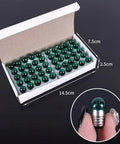 Light Up Your Workspace With Top Tier Green Mini Screw Base Bulbs Designed For STEM Labs And Hobby Workshops Providing Reliable 2.5V Low Voltage Power That Really Pumps Out Steady Illumination in a box of green bulbs.