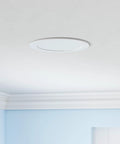 Ceiling view of Canless 6 Inch LED Recessed Light With Color Changing RGBW Downlight 13W 1000lm Dimmable 2700K To 6500K Smart WiFi Bluetooth Voice Control