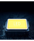 LED light chip on a circuit background, part of JUDYSSY Courtyard Light Led Solar Floodlight Outdoor with Remote Control.