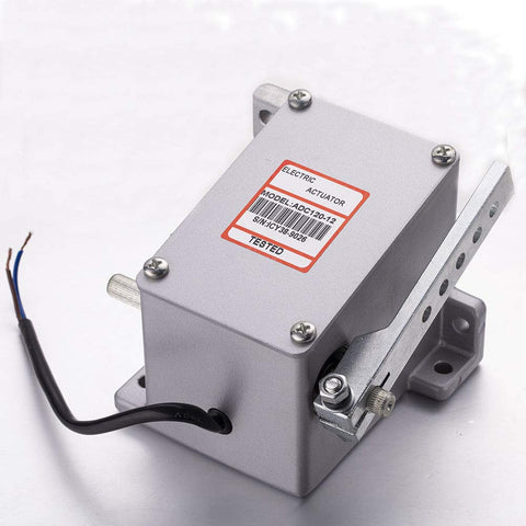 12V/24V ADC120 Electronic Actuator Rotary Servo With Proportional Torque, compact metal box design, wiring visible