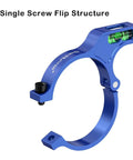 Blue 1-Inch Riflescope Bubble Level Accessory For No Fuss Precise Long-Range Shooting Quick-Flip Side Mount And Screw-On Design Fits 25.4mm