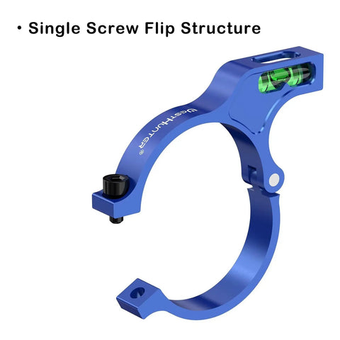 Blue 1-Inch Riflescope Bubble Level Accessory For No Fuss Precise Long-Range Shooting Quick-Flip Side Mount And Screw-On Design Fits 25.4mm