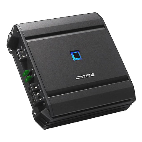 SA60M S Series Class D Monoblock Subwoofer Amplifier Delivers 600 Watts RMS Preamp and Speaker Level Inputs front angle