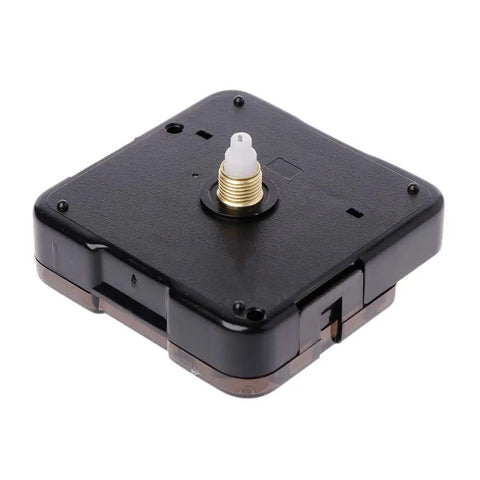 Quartz Clock Movement Kit With Hands For DIY Wall Clock Repair, Replacement Parts Set, black plastic base with brass fitting