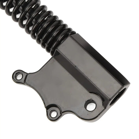 Close-up of M12 mount on Hydraulic Front Shock Absorber Fork, 200mm Travel, Aluminum Alloy, Rust-Proof Spraying Finish.