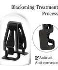 Right Or Left Roof Sun Visor Clip Retainer For Edge Fusion MKX Transit Durable Mn13 Material with blackening treatment, close-up view