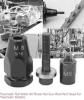 Heavy Duty Pneumatic Rivnut Head For M5 M6 M8 M10 Rivnut Tools Pull Setter Air Rivet Nut Head Replacement Part For Pneumatic Riveters