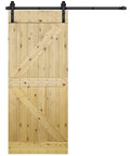 No Fuss 6.6 Foot Sliding Barn Wood Door Hardware Kit With Premium Carbon Steel Track System Easy Door Conversion For Any Door