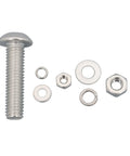 Beefy Stainless Steel Metric Bolts And Nuts Set M2 M3 M4 M5 With Flat Washers And Lock Washers, Precision Threaded Fasteners For Electronics, Machinery, And DIY Projects, High Hardness, Corrosion Resistant, Long Lasting. bolt, nuts, washers