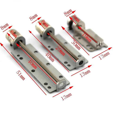 Slick Micro DC Five Volt Stepper Motor Featuring A Thirty Or Forty Or Fifty Millimeter Stroke Precision Screw Linear Actuator with measurements