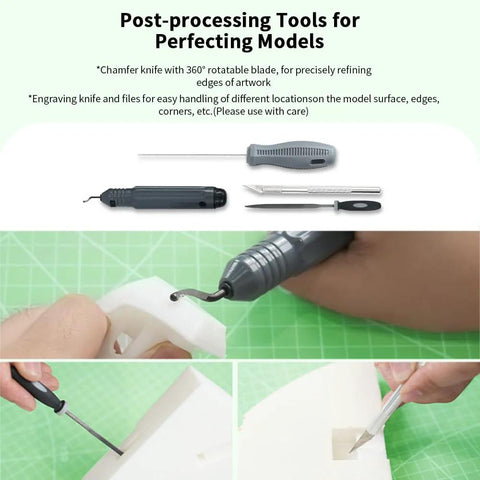 Creality 3D Printer Tool Kit, 74-piece set with deburring tool, nozzle cleaning kit, and screwdrivers for all printers.