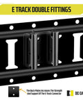 Beefy Heavy Duty Bolt On E Track Connector Set Pack Of 10 for Trucks Vans and Enclosed Trailers with Durable Steel Cargo Securement