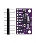Dope 9 Axis IMU Sensor Module With 9DOF Gyro Magnetometer ICM20948V2 for DIY electronics, purple PCB with header pins