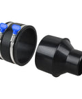 4 Inch To Two And A Half Inch Dust Collection Hose Reducer with Flexible 4 Inch Cuff and Dust Control, Stainless Steel Clamps