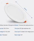 20 Pack LED Recessed Downlights For Ceiling Retrofit Featuring Cold White Illumination And Hassle Free Setup, 230mm aluminum design.