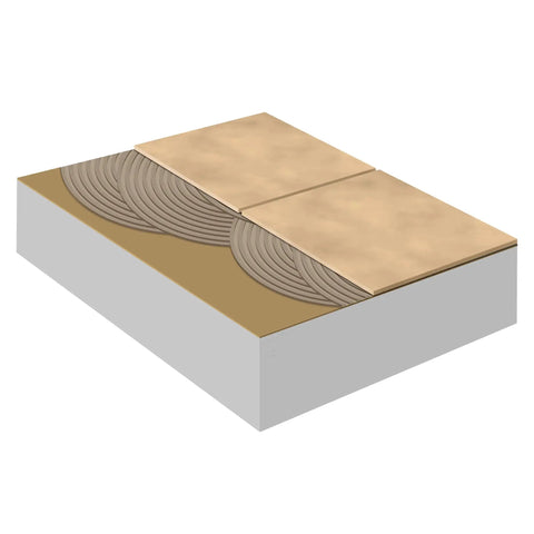 Tile Underlayment Roll For Interior Floors And Walls 500 Sq Ft Brown Ideal Underlayment For Ceramic Porcelain Stone Over Cement Board