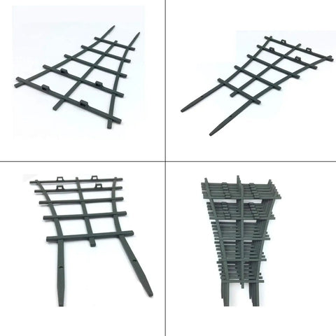 Set of 4 Mini Plant Trellis Garden Trellis For Climbing Plants Outdoor PP Plastic Superimposed Potted Plant Support Flower Supports