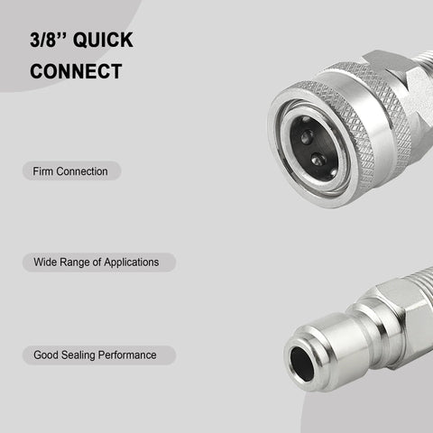 3/8 inch quick connect fitting for heavy duty hot water ball valve with firm connection and good sealing performance.