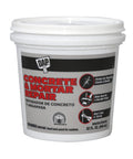 32 oz bucket labeled Concrete & Mortar Repair, featuring text about crack repair, durability, and no sinking or shrinking information.