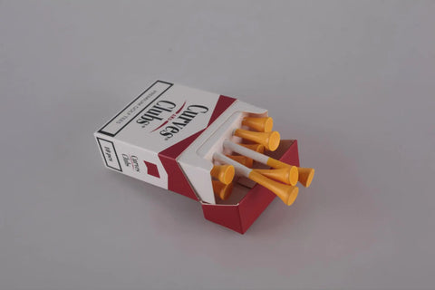 Viral Cigarette Box Style Golf Tees For Men Funny Novelty Golf Accessories Bamboo Tees Cool Gift Idea For Golfers Unique Boxed Tees Pack With Humor And Nostalgia