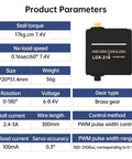Beefy Heavy Duty Digital Servo With 17Kg High Torque Full Metal Gear Dual Ball Bearings 180 Degree Control specs chart